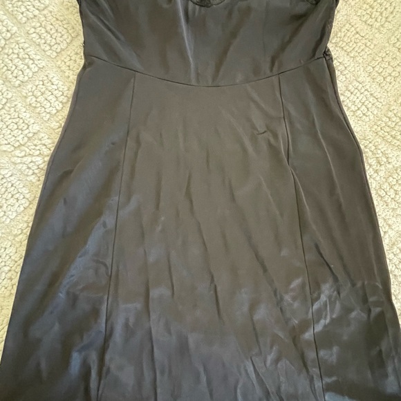 Vintage Wonder Maid Molded Magic Nylon Full Dress Lace Slip Black Size 40 - Picture 2 of 8